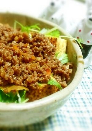 受験生のｻﾗﾀﾞ　♪　肉味噌ｻﾗﾀﾞ-レシピのメイン写真