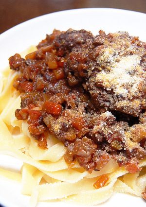 肉と野菜たっぷりのゴロゴロミートソース-レシピのメイン写真