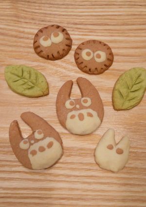 トトロとまっくろくろすけのクッキー-レシピのメイン写真