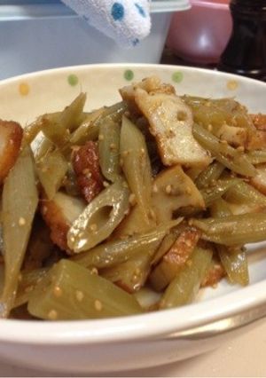 薩摩揚げとフキの和風おかず-レシピのメイン写真