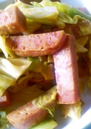 スパムとキャベツのカレーマヨ炒め-レシピのメイン写真
