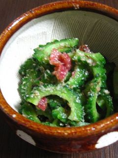 ゴーヤのごま梅酢あえ-レシピのメイン写真