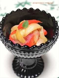 酢玉ねぎ&炒めた玉ねぎ・パプリカの和え物-レシピのメイン写真
