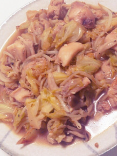 鶏モモとキャベツの塩麹炒め-レシピのメイン写真