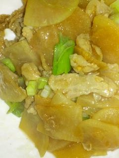 簡単すぎる大根と豚肉の炒め物-レシピのメイン写真