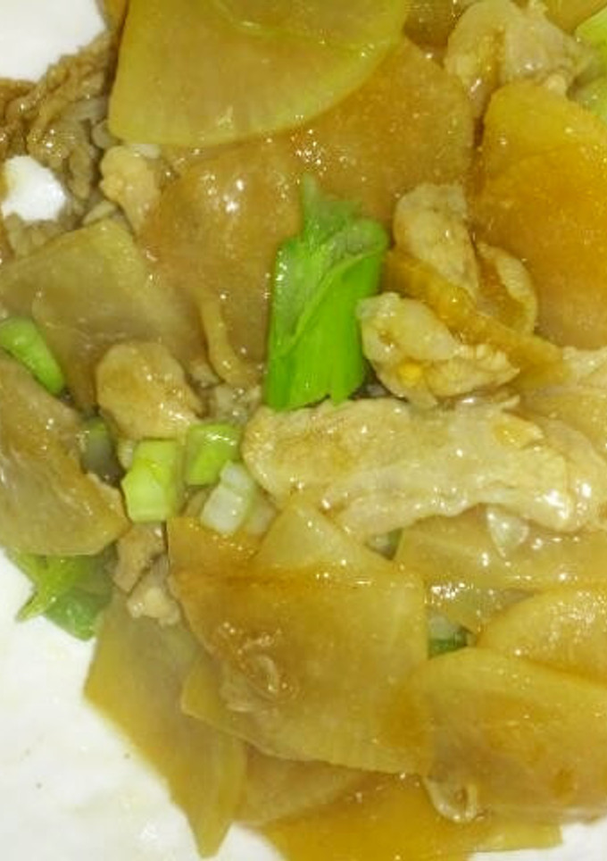 簡単すぎる大根と豚肉の炒め物-レシピのメイン写真