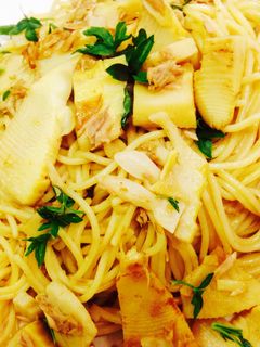 たけのことツナのパスタ-レシピのメイン写真