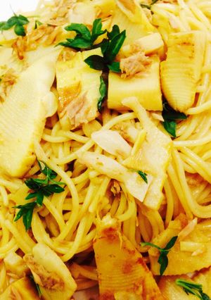 たけのことツナのパスタ-レシピのメイン写真