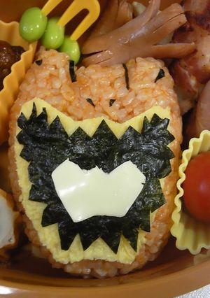キョウリュウジャーお弁当（レッド）-レシピのメイン写真