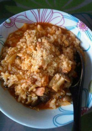 簡単！余りご飯でトマトリゾット-レシピのメイン写真