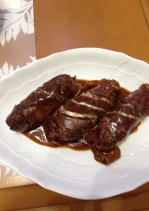 野菜の肉巻きデミグラスソースがけ-レシピのメイン写真