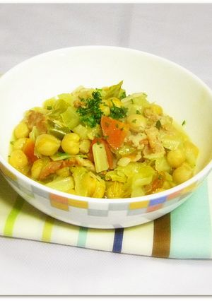 20分で♪簡単☆ひよこ豆のカスレ風-レシピのメイン写真