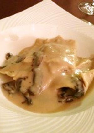 ポルチーニ(キノコ)ラビオリ~豆乳ソース-レシピのメイン写真