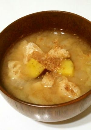 ほっこり♪さつまいもと白菜の味噌汁-レシピのメイン写真