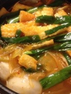 油揚げがポイント！美味しいキムチチゲ♪-レシピのメイン写真