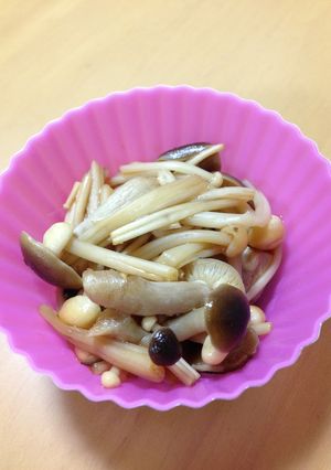 レンジで簡単！一品きのこ-レシピのメイン写真