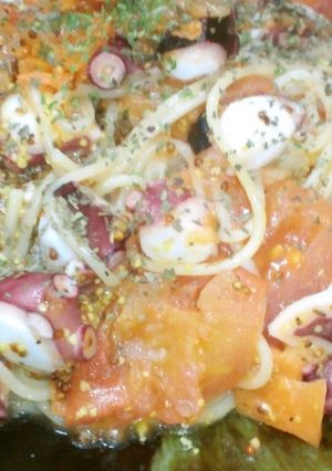 タコのパスタ(マスタード)-レシピのメイン写真