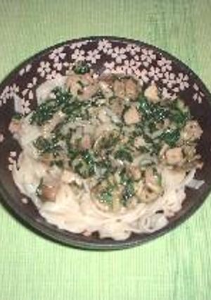 バジルと鶏肉のパスタ-レシピのメイン写真