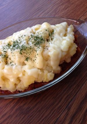 ひき肉とマッシュポテトのマヨチーズ焼き-レシピのメイン写真