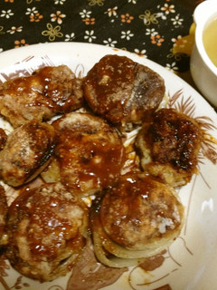 椎茸、玉ねぎの肉詰めと野菜スープ-レシピのメイン写真