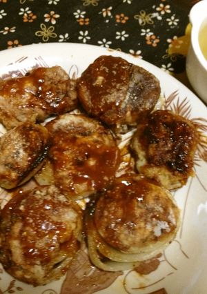 椎茸、玉ねぎの肉詰めと野菜スープ-レシピのメイン写真