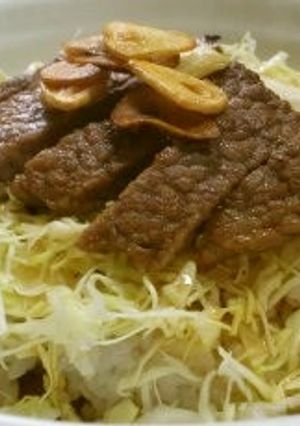 ステーキ丼-レシピのメイン写真