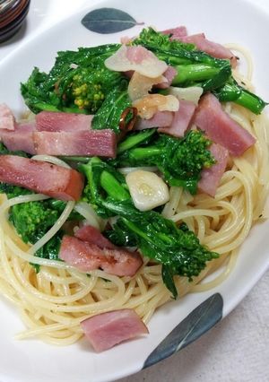 手早く☆菜の花のオイルパスタ-レシピのメイン写真