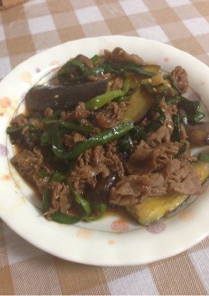薄切り肉となすのコク炒め-レシピのメイン写真