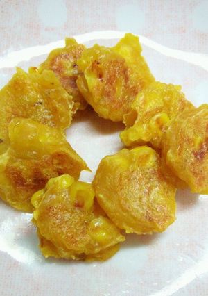 手づかみＯＫ♪うん玉かぼちゃ焼～離乳食～-レシピのメイン写真