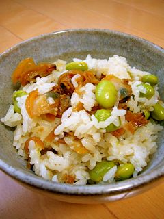 おにぎり◎あさりの時雨煮と枝豆の混ぜご飯-レシピのメイン写真