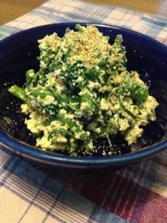 アメリカで作る!春菊の白和え-レシピのメイン写真