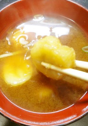 食べるな危険?(笑)バナナの味噌汁www-レシピのメイン写真