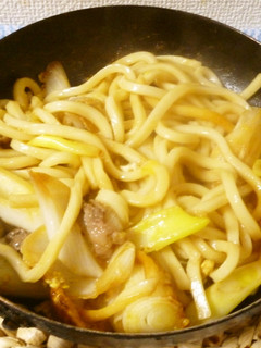 パパのねぎ焼きうどん-レシピのメイン写真