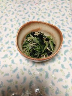 水菜とささみのおひたし-レシピのメイン写真