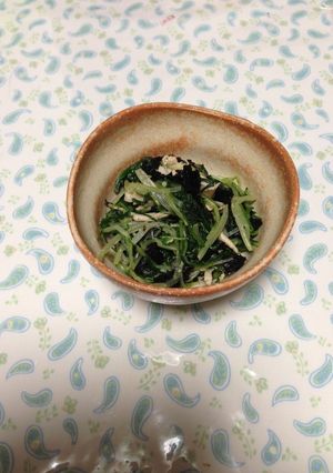 水菜とささみのおひたし-レシピのメイン写真