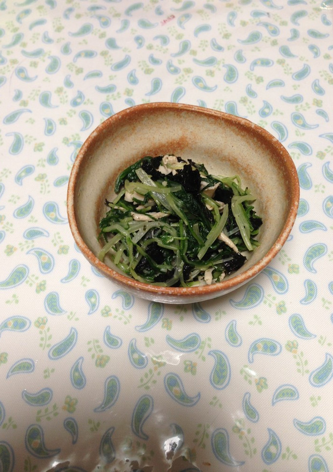 水菜とささみのおひたし-レシピのメイン写真