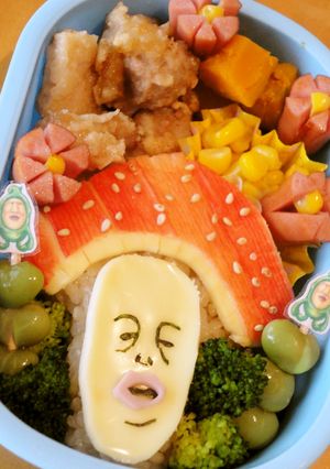 キャラ弁＊こびとづかん ベニキノコビト♪-レシピのメイン写真
