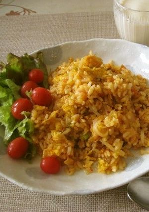 簡単❀野菜増量❀量増しでヘルシ~な炒飯♪-レシピのメイン写真