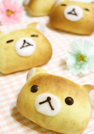 リラックマのコーヒークリームパン♡-レシピのメイン写真