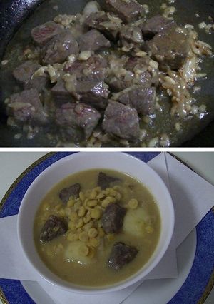 ビーフ豆カレー（ミャンマ—家庭料理）-レシピのメイン写真