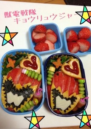 キャラ弁☆簡単☆キョウリュウジャー＊-レシピのメイン写真