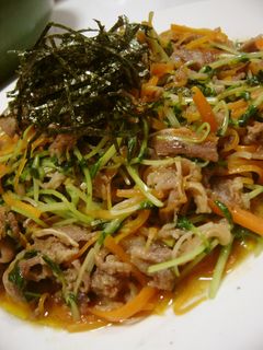 牛肉と豆苗のピリ辛炒め-レシピのメイン写真