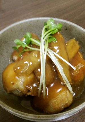 もっと美味しい！里芋と牛蒡の揚げ出し-レシピのメイン写真