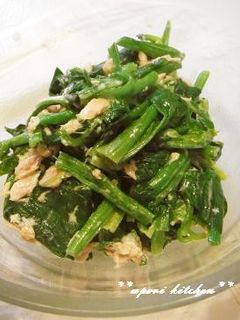 母の味♪ほうれん草とツナのサラダ-レシピのメイン写真