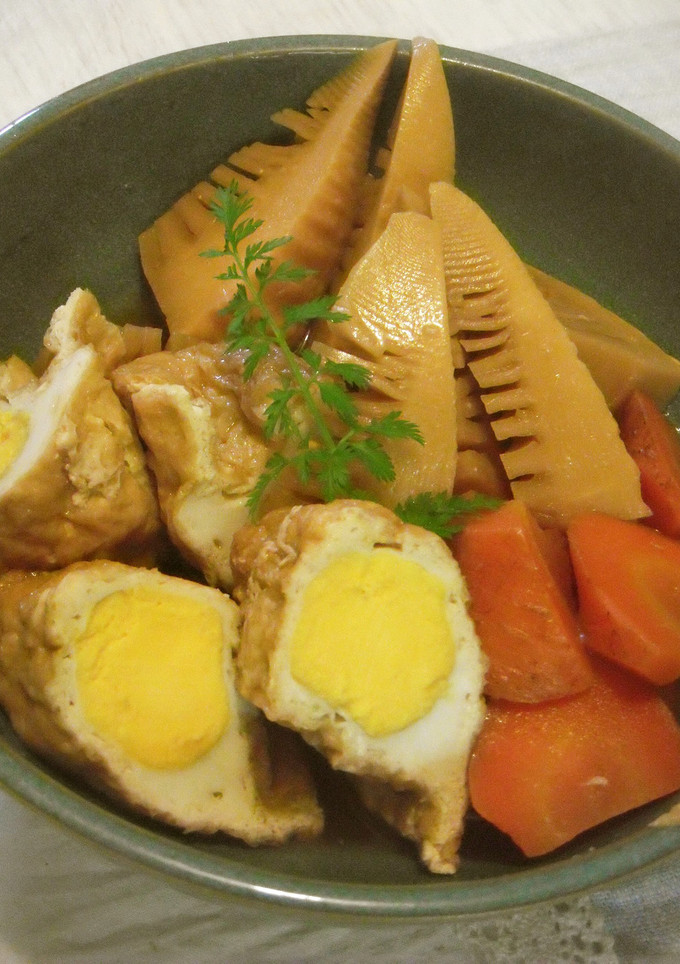 母の味♪油揚げと卵の煮物-レシピのメイン写真