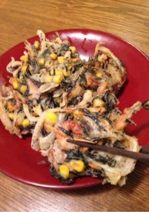 ひじきと竹輪のかき揚げ-レシピのメイン写真