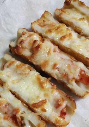 竹輪のキムチーズボート-レシピのメイン写真