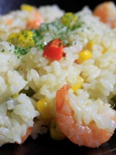 バターなし!オリーブ油でエビピラフ風-レシピのメイン写真