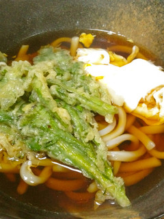 よもぎの天ぷらうどん-レシピのメイン写真