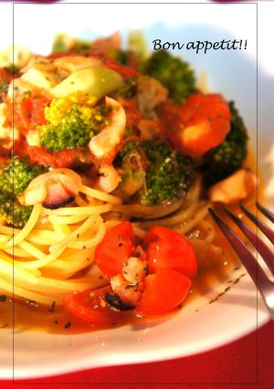 タコとブロッコリーのパスタ✿-レシピのメイン写真